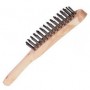 Cepillo Metalico Mango Madera, 3 Hileras